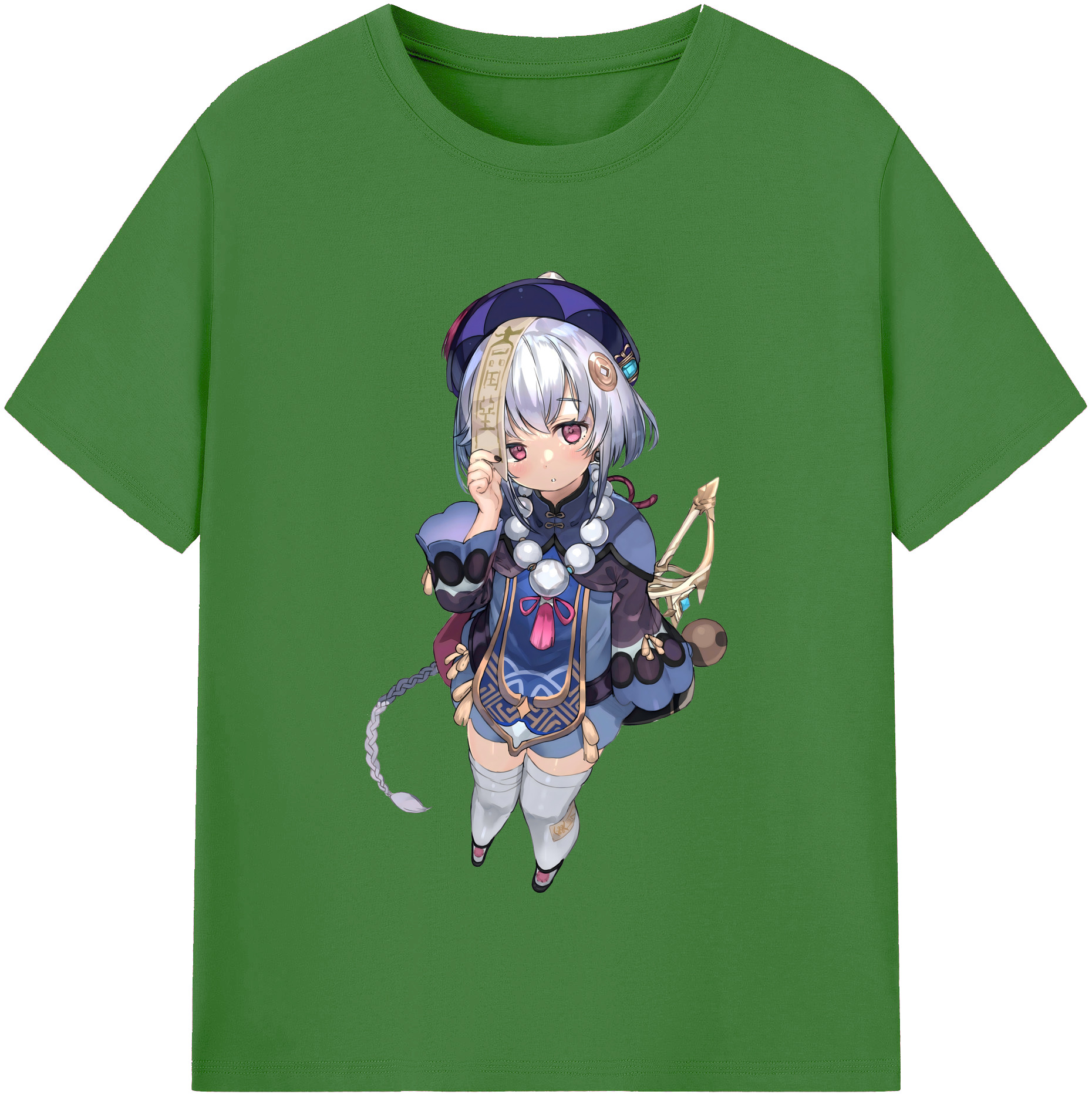 げんし神 七七 なな  genshin Nana レディースカジュアルプリントTシャツ（綿100％）